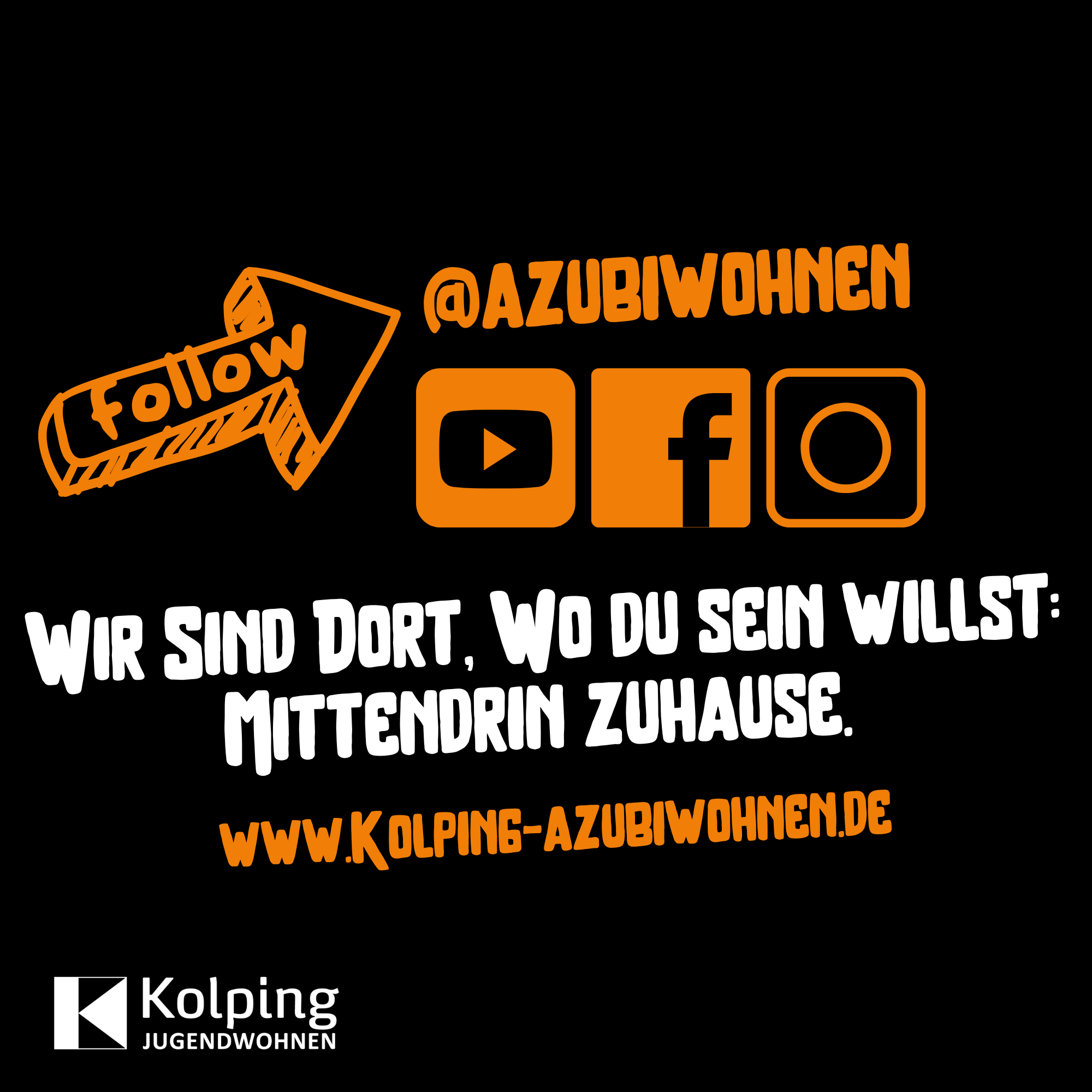 Wir sind da wo Du sein willst. Azubiwohnen Mittendrin Zuhause